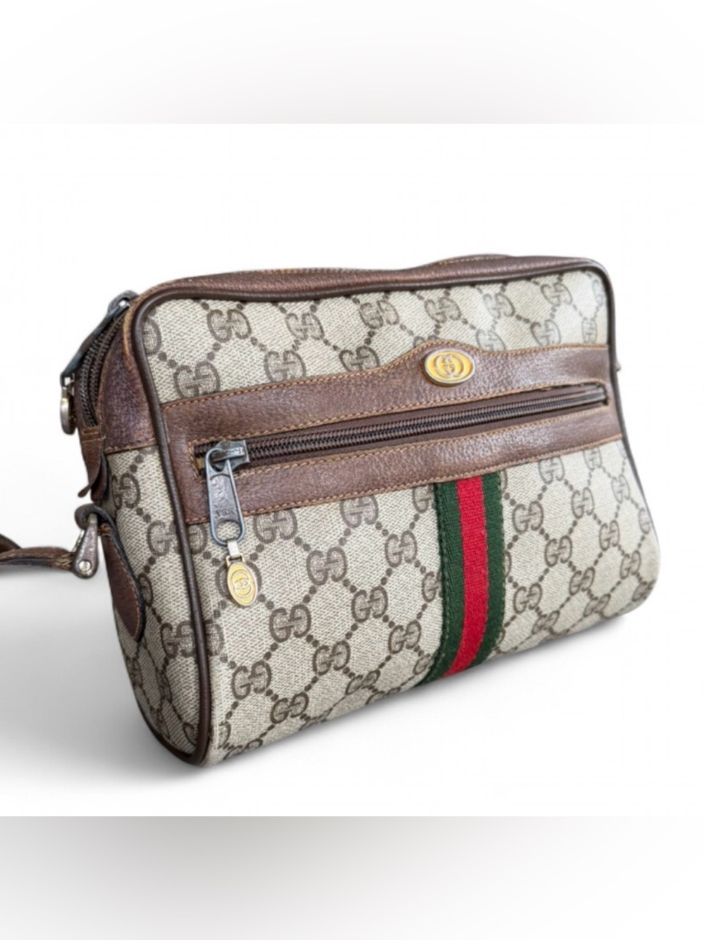 Gucci Ophidia GG Supreme Sherry Line Crossbody/Shoulder Bag with COA - Picture 5 of 17